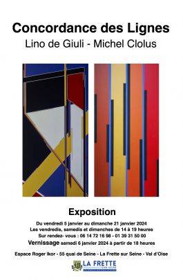 Affiche expo Concordance des lignes 2024