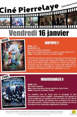 Ciné Pierrelaye | Zootopie 2 puis Insaisissables 3