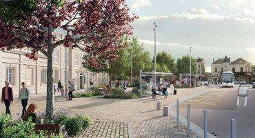 Perspective pôle gare Sannois 2025
