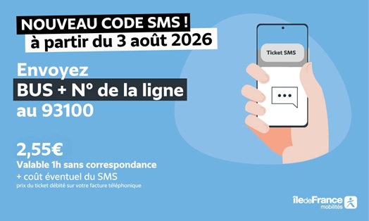 Ticket de bus SMS 