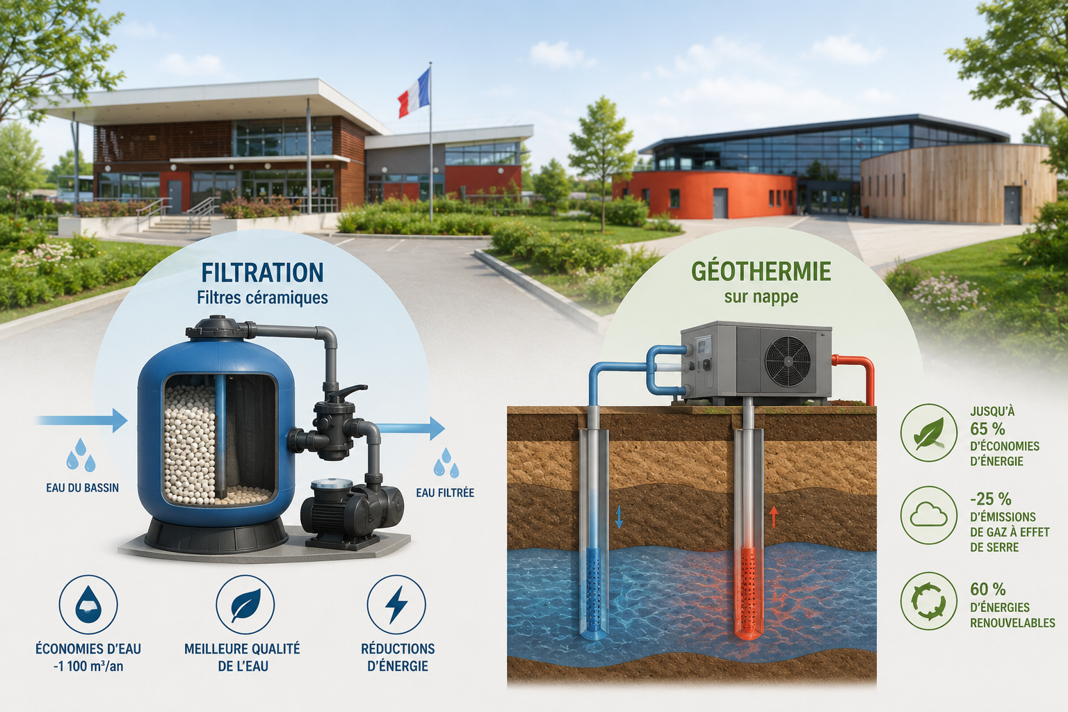 Filtration et géothermie