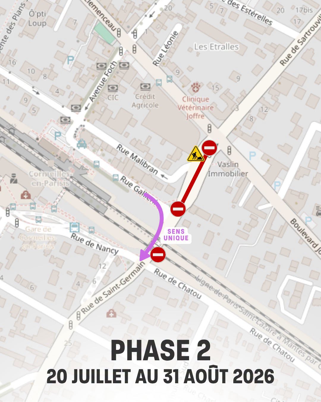 Cormeilles Boulevard Joffre Travaux 1