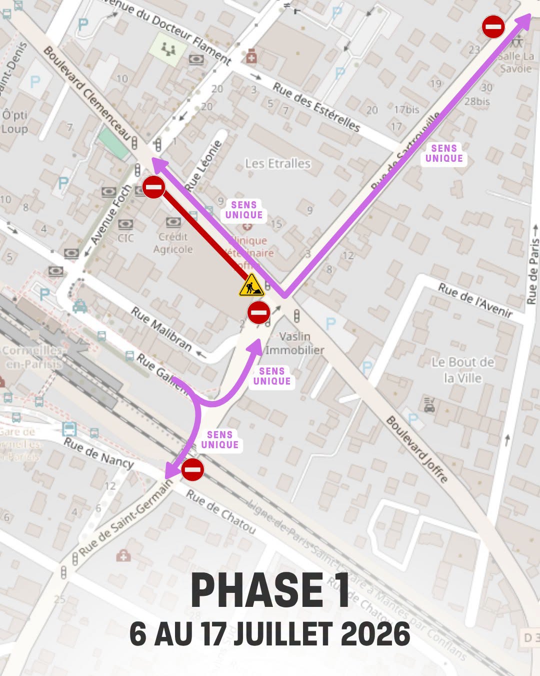 Cormeilles Boulevard Joffre Travaux 2