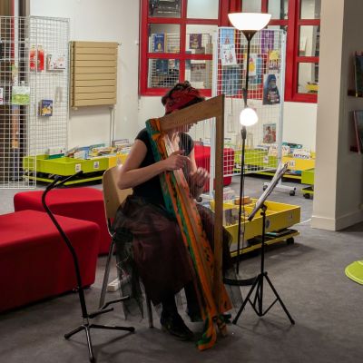 Harpe en médiathèque