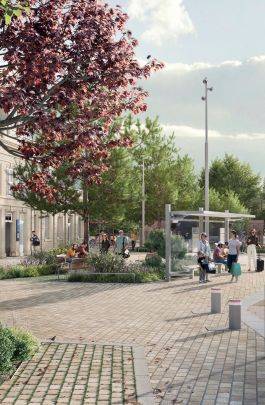 Perspective pôle gare Sannois 2025