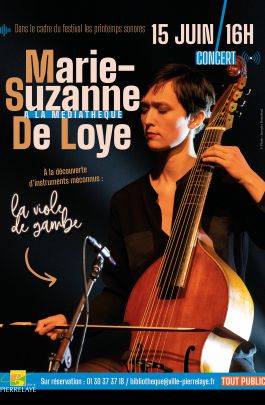 Concert de Marie-Suzanne De Loye - À la recherche d'instruments méconnus
