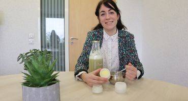 Aurélie Tourette, entrepreneuse présentant ses produits cosmétiques maison